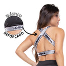 Top Academia Fitness Trançado com Elástico