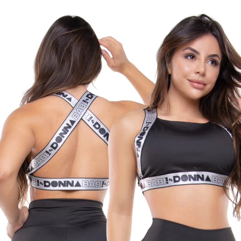 Top Academia Fitness Trançado com Elástico